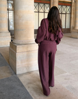 Ensemble Burgundy Check