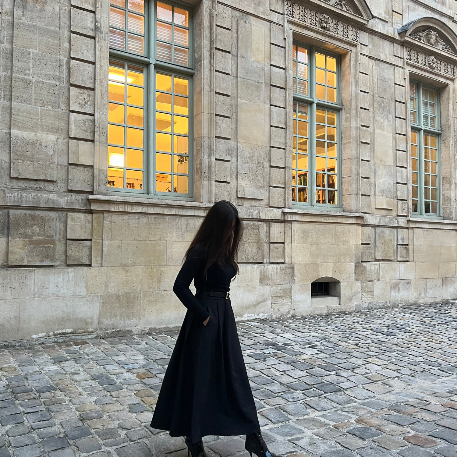 Jupe longue ceinture